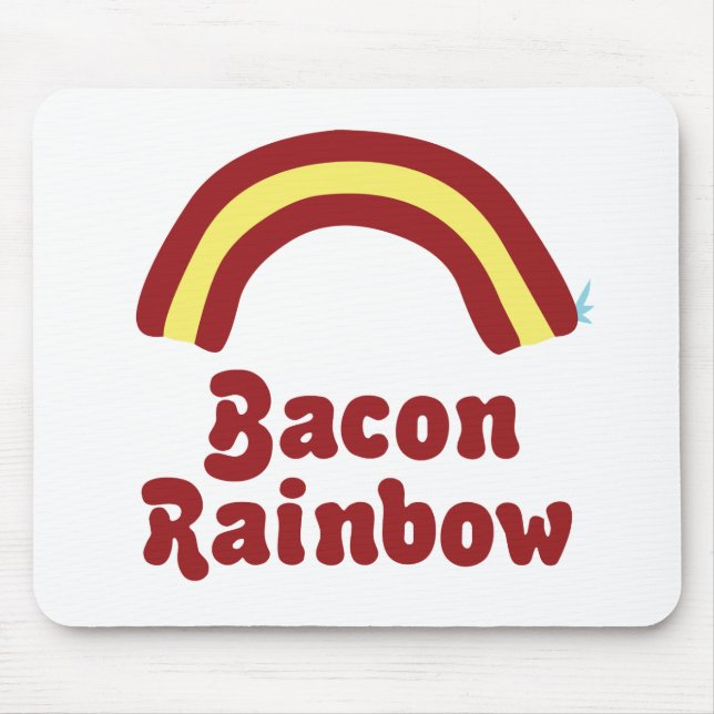 Bacon Rainbow Mouse Pad (Front)