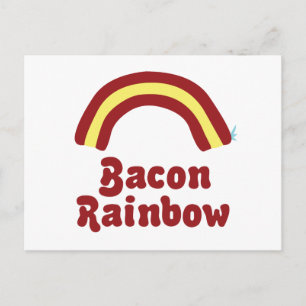 Bacon Rainbow Postcard