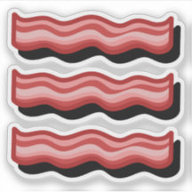 Bacon red meat lover fun retro set