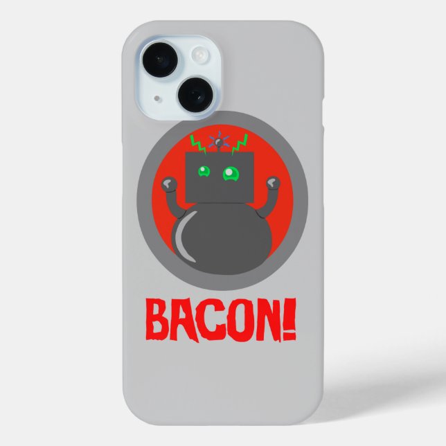 Bacon Robot iPhone Case (Back)