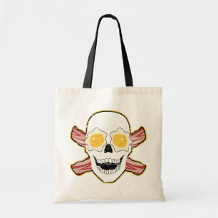 Bacon Skull Tote Bag