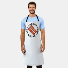 Bacon Snob Business Apron white