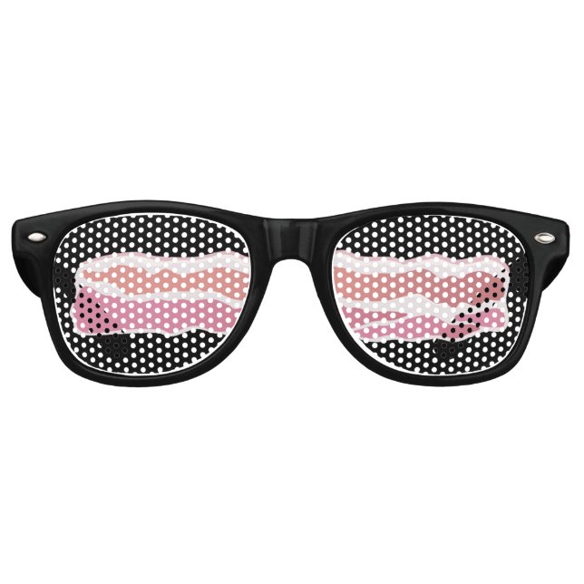 Bacon Strip Retro Sunglasses (Front)