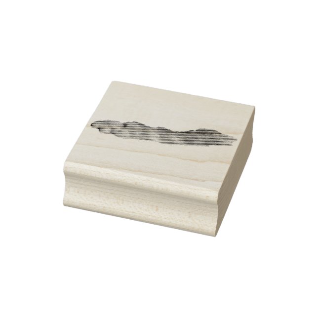 Bacon Strip Rubber Stamp (Stamp)