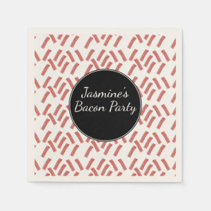 Bacon Strips Any Age Birthday Napkin