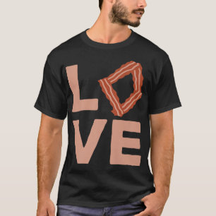 Bacon Strips Love Meat Pig Barbecue Premium T-Shirt