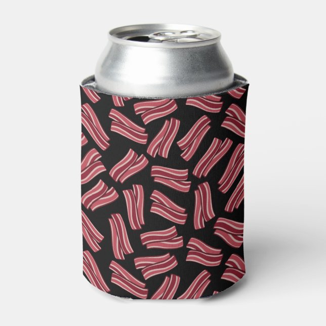 Bacon Strips Pattern Can Cooler (Can Front)