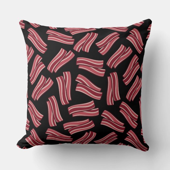 Bacon Strips Pattern Cushion (Front)