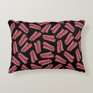 Bacon Strips Pattern Decorative Cushion