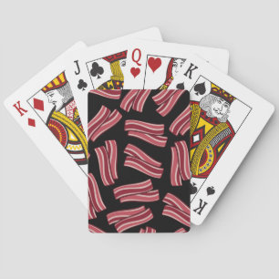 Bacon Strips Pattern Playing Cards