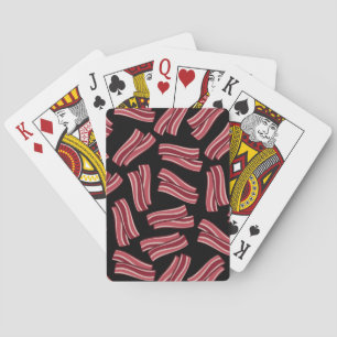 Bacon Strips Pattern Playing Cards