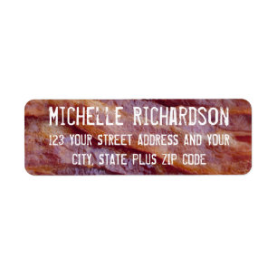 Bacon Strips Return Address Label