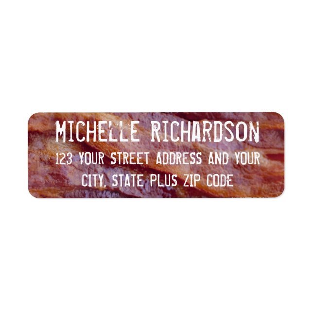 Bacon Strips Return Address Label (Front)
