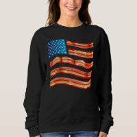 Bacon  Tee Meat    USA Flag