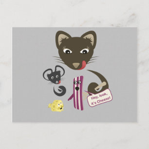 Bacon Unites Friends and Foes Postcard