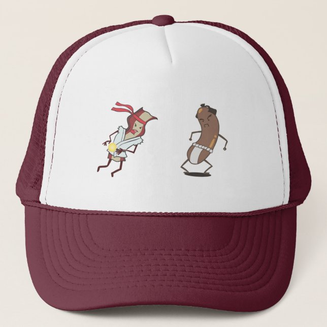 Bacon vs Sausage Hat (Front)