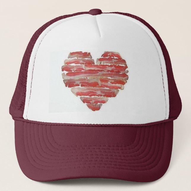 baconheart trucker hat (Front)