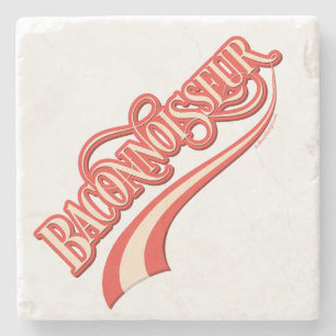 Baconnoisseur (bacon lover) stone coaster