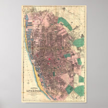 Bacon's Victorian Map of Liverpool 1890