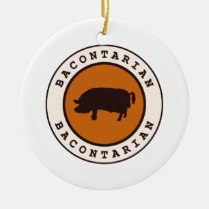 Bacontarian Ceramic Ornament