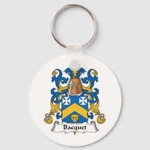 Bacquet Family Crest Key Ring