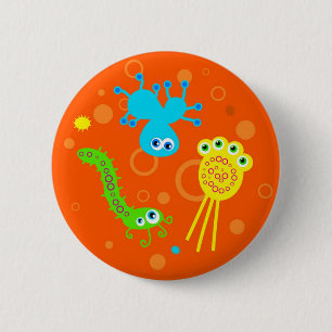 Bacteria 6 Cm Round Badge