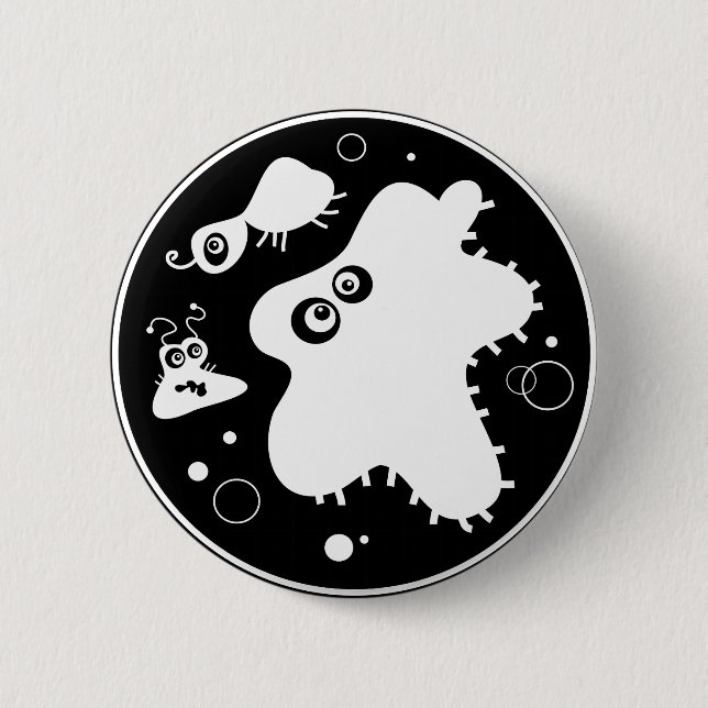 Bacteria 6 Cm Round Badge (Front)