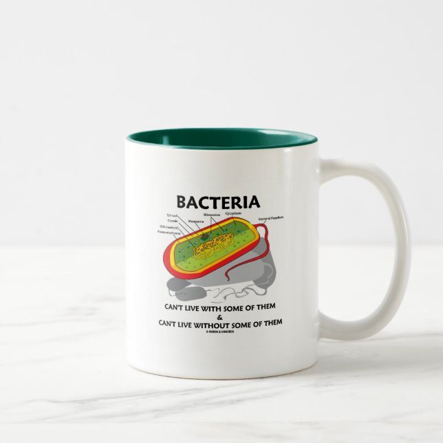 Bacteria Can't Live With Some Of Them Can't Live Two-Tone Coffee Mug (Right)