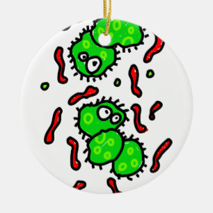 Bacteria Ceramic Tree Decoration