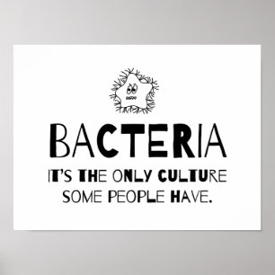 Bacteria Culture Poster