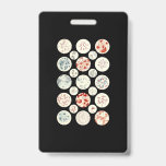 bacteria funny microbiology bacteria science tiny ID badge<br><div class="desc">bacteria funny microbiology bacteria science tiny</div>