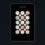 bacteria funny microbiology bacteria science tiny ID badge<br><div class="desc">bacteria funny microbiology bacteria science tiny</div>