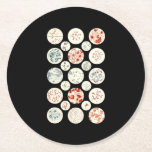 bacteria funny microbiology bacteria science tiny round paper coaster<br><div class="desc">bacteria funny microbiology bacteria science tiny</div>
