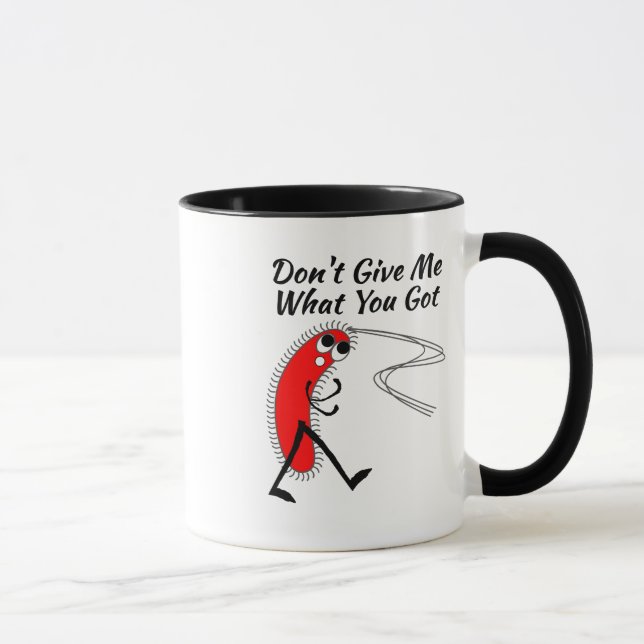 Bacteria, Germs,Don't Spread it Stay in Bed Mug (Right)
