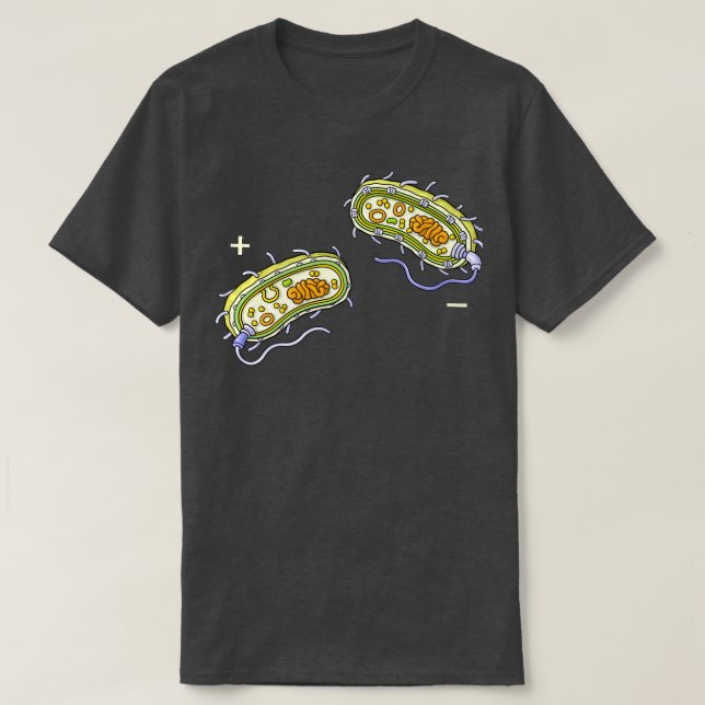 Bacteria Internal Structure Gram Positive and Gram T-Shirt (Design Front)