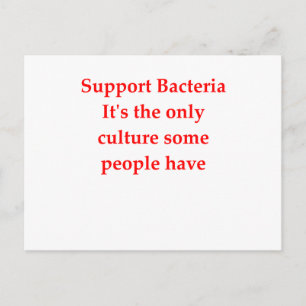 bacteria jke postcard