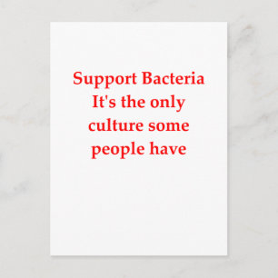 bacteria jke postcard