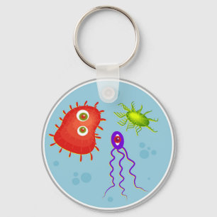 Bacteria Key Ring