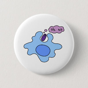 Bacteria Phagocytosis 6 Cm Round Badge