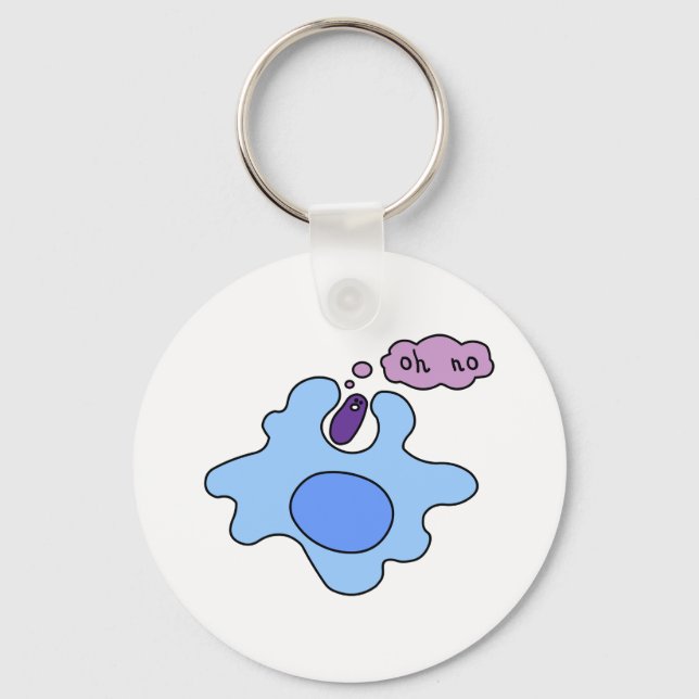 Bacteria Phagocytosis Key Ring (Front)