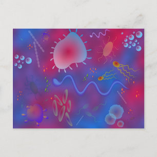 Bacteria Postcard