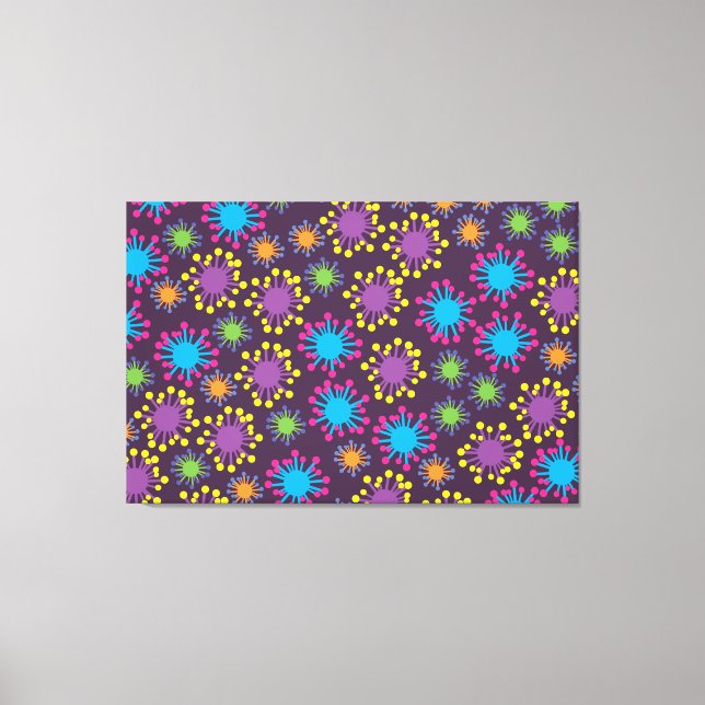 Bacteria Spores Canvas Print (Front)
