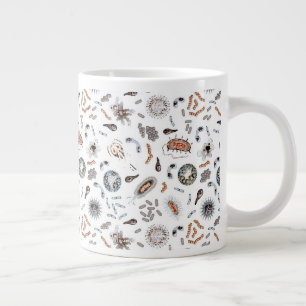 Bacteria & Virus Pattern Large Coffee Mug