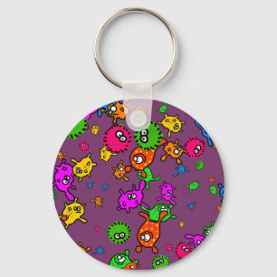 Bacteria Wallpaper Key Ring