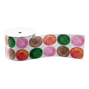 Bacterial Culture Plates Grosgrain Ribbon