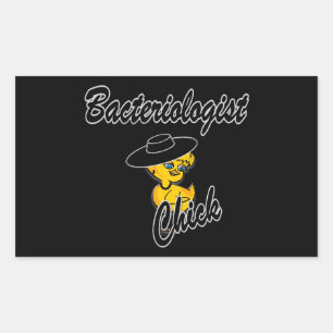 Bacteriologist Chick #4 Rectangular Sticker