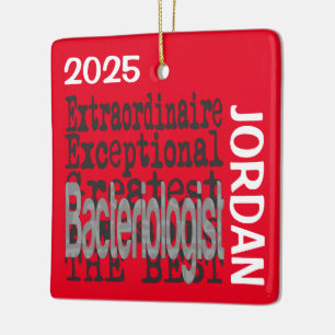 Bacteriologist Extraordinaire CUSTOM Ceramic Ornament