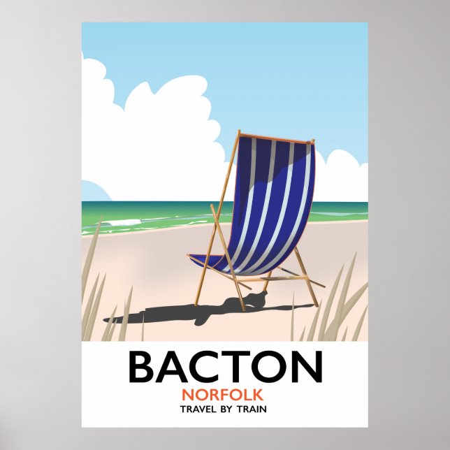 Bacton norfolk beach poster (Front)