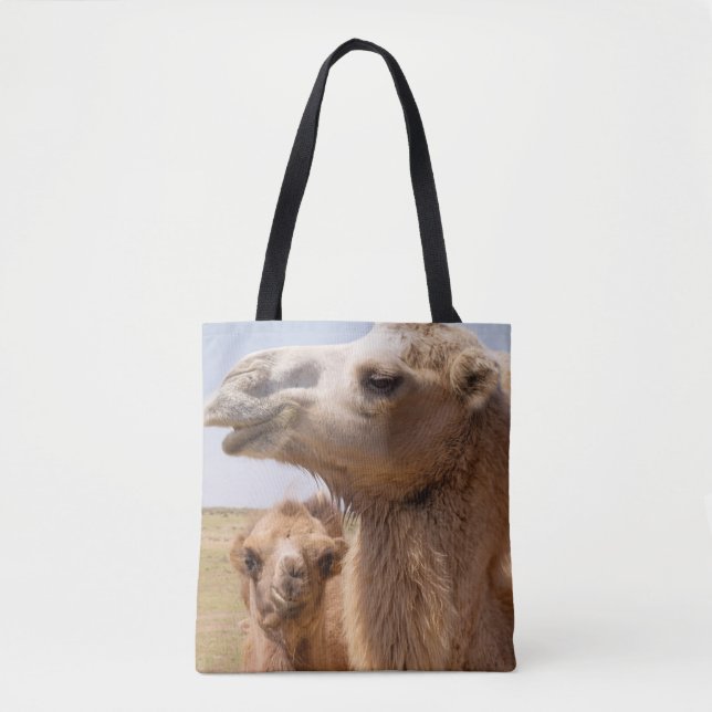 Bactrian Camel Portrait Tote Bag (Front)