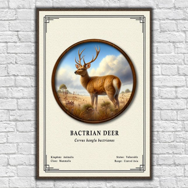 Bactrian Deer Zoology Series Poster (Creator Uploaded)